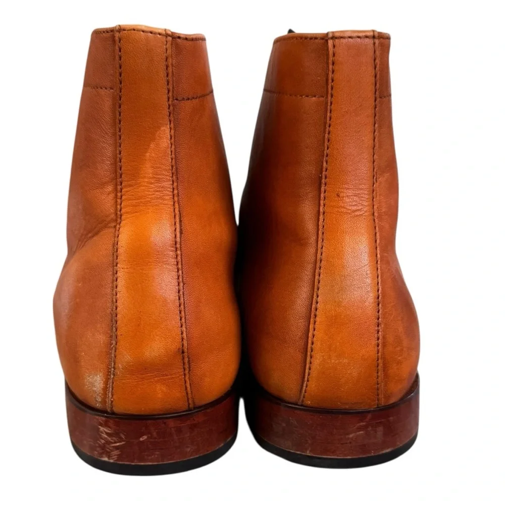 3DM Lifestyle Men's Toecap Derby‎ Boots Tan Leather Lace-Up Boots size 13